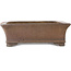 Pot à bonsaï rectangulaire non émaillé de Syu-zan - 530 x 463 x 145 mm