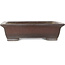 Maceta rectangular sin esmaltar para bonsái de Yamaaki - 467 x 362 x 125 mm