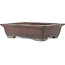 Rectangular unglazed bonsai pot by Yamaaki - 467 x 362 x 125 mm