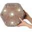 Maceta hexagonal sin esmaltar para bonsái de Keizan - 350 x 350 x 180 mm