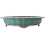 Lotus turquoise bonsai pot van Reiho - 475 x 475 x 100 mm