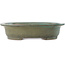 Pot à bonsaï ovale turquoise de Reiho - 410 x 327 x 95 mm