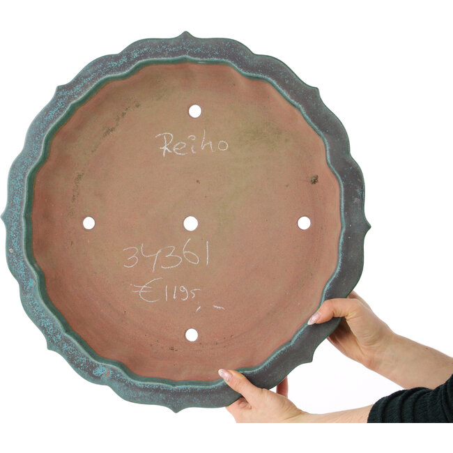 Vaso bonsai Lotus turchese di Reiho - 475 x 475 x 100 mm