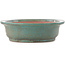Ovale turquoise bonsai pot van Reiho - 410 x 327 x 95 mm
