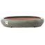 Oval turquoise bonsai pot by Reiho - 415 x 295 x 48 mm