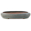 Oval turquoise bonsai pot by Reiho - 415 x 295 x 48 mm