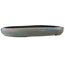 Ovale turquoise bonsai pot van Reiho - 415 x 295 x 48 mm