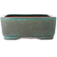 Rectangular turquoise bonsai pot by Reiho - 410 x 290 x 110 mm