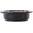 Pot à bonsaï ovale bleu foncé de Reiho - 410 x 330 x 92 mm