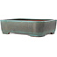 Maceta rectangular turquesa para bonsái de Reiho - 410 x 290 x 110 mm