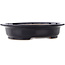 Pot à bonsaï ovale bleu foncé de Reiho - 410 x 330 x 92 mm