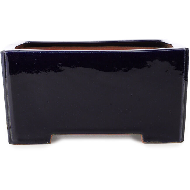 Pot à bonsaï carré bleu foncé de Reiho - 235 x 235 x 115 mm
