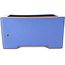 Square blue bonsai pot by Reiho - 238 x 230 x 115 mm