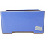 Square blue bonsai pot by Reiho - 238 x 230 x 115 mm
