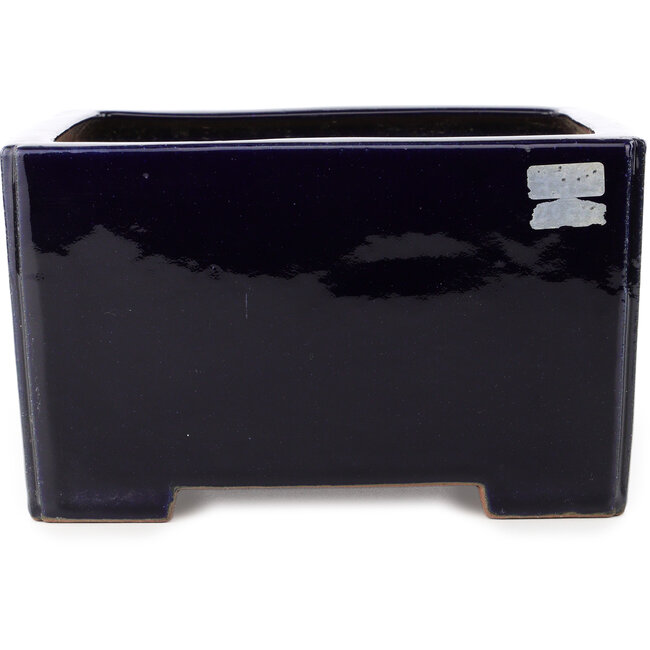 Pot à bonsaï carré bleu foncé de Reiho - 235 x 230 x 135 mm