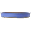 Pot à bonsaï ovale bleu de Reiho - 635 x 447 x 90 mm