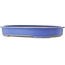 Pot à bonsaï ovale bleu de Reiho - 635 x 447 x 90 mm