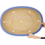 Pot à bonsaï ovale bleu de Reiho - 635 x 447 x 90 mm
