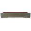 Rectangular teal bonsai pot by Reiho - 473 x 330 x 70 mm