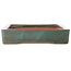 Rectangular teal bonsai pot by Reiho - 473 x 330 x 70 mm