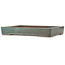 Rectangular teal bonsai pot by Reiho - 473 x 330 x 70 mm