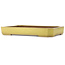 Rectangular yellow bonsai pot by Reiho - 475 x 328 x 65 mm