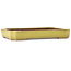 Pot à bonsaï rectangulaire jaune de Reiho - 475 x 328 x 65 mm