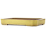 Rectangular yellow bonsai pot by Reiho - 475 x 328 x 65 mm