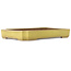 Rectangular yellow bonsai pot by Reiho - 475 x 328 x 65 mm