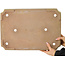 Pot à bonsaï rectangulaire jaune de Reiho - 475 x 328 x 65 mm