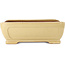 Rectangular beige bonsai pot by Reiho - 410 x 318 x 137 mm