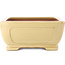 Rectangular beige bonsai pot by Reiho - 410 x 318 x 137 mm