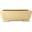 Rectangular beige bonsai pot by Reiho - 410 x 318 x 137 mm