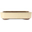 Maceta rectangular para bonsái en color blanco roto de Yamaaki - 413 x 320 x 95 mm