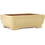 Rectangular beige bonsai pot by Reiho - 410 x 318 x 137 mm