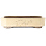 Rectangular off-white bonsai pot by Yamaaki - 413 x 320 x 95 mm