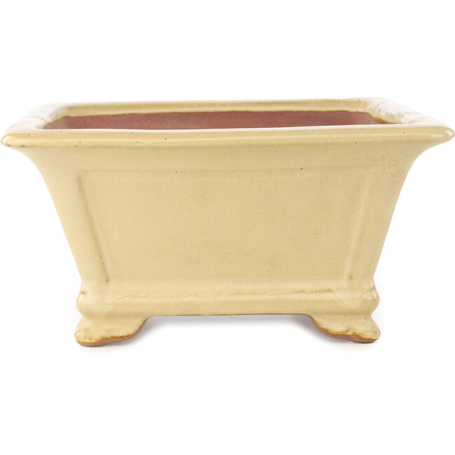 Vierkante beige bonsai pot van Reiho - 290 x 285 x 145 mm