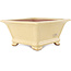 Vierkante beige bonsai pot van Reiho - 290 x 285 x 145 mm