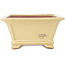Square beige bonsai pot by Reiho - 290 x 285 x 145 mm