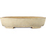 Oval off-white bonsai pot by Yamafusa - 410 x 315 x 85 mm