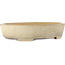 Oval off-white bonsai pot by Yamafusa - 410 x 315 x 85 mm