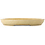Oval beige bonsai pot by Koyou - 550 x 460 x 75 mm