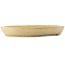 Maceta ovalada beige para bonsái de Koyou - 550 x 460 x 75 mm