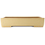 Rectangular beige bonsai pot by Reiho - 540 x 395 x 114 mm