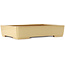 Maceta rectangular beige para bonsái de Reiho - 540 x 395 x 114 mm