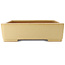 Rectangular beige bonsai pot by Reiho - 540 x 395 x 114 mm