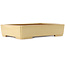 Rectangular beige bonsai pot by Reiho - 540 x 395 x 114 mm