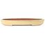Ovale beige bonsai pot van Reiho - 247 x 177 x 27 mm