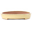 Ovale beige bonsai pot van Reiho - 247 x 177 x 27 mm
