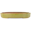 Vaso bonsai ovale marrone di Reiho - 345 x 252 x 52 mm